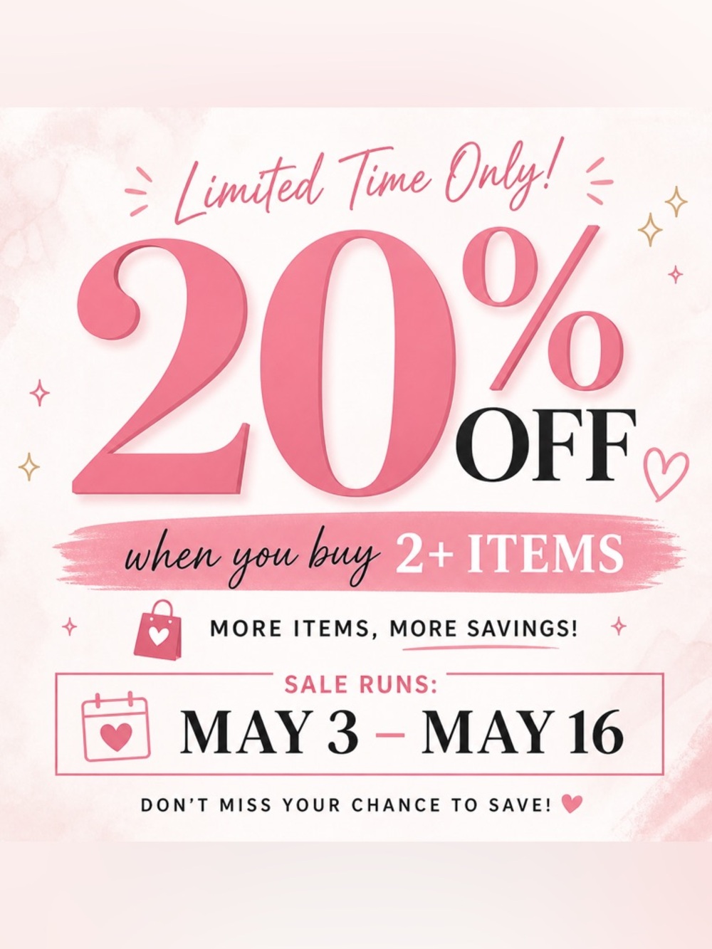 20% OFF SALE